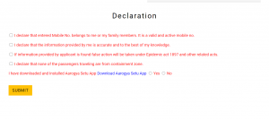 Haridwar Kumbh Online Registration Declaration