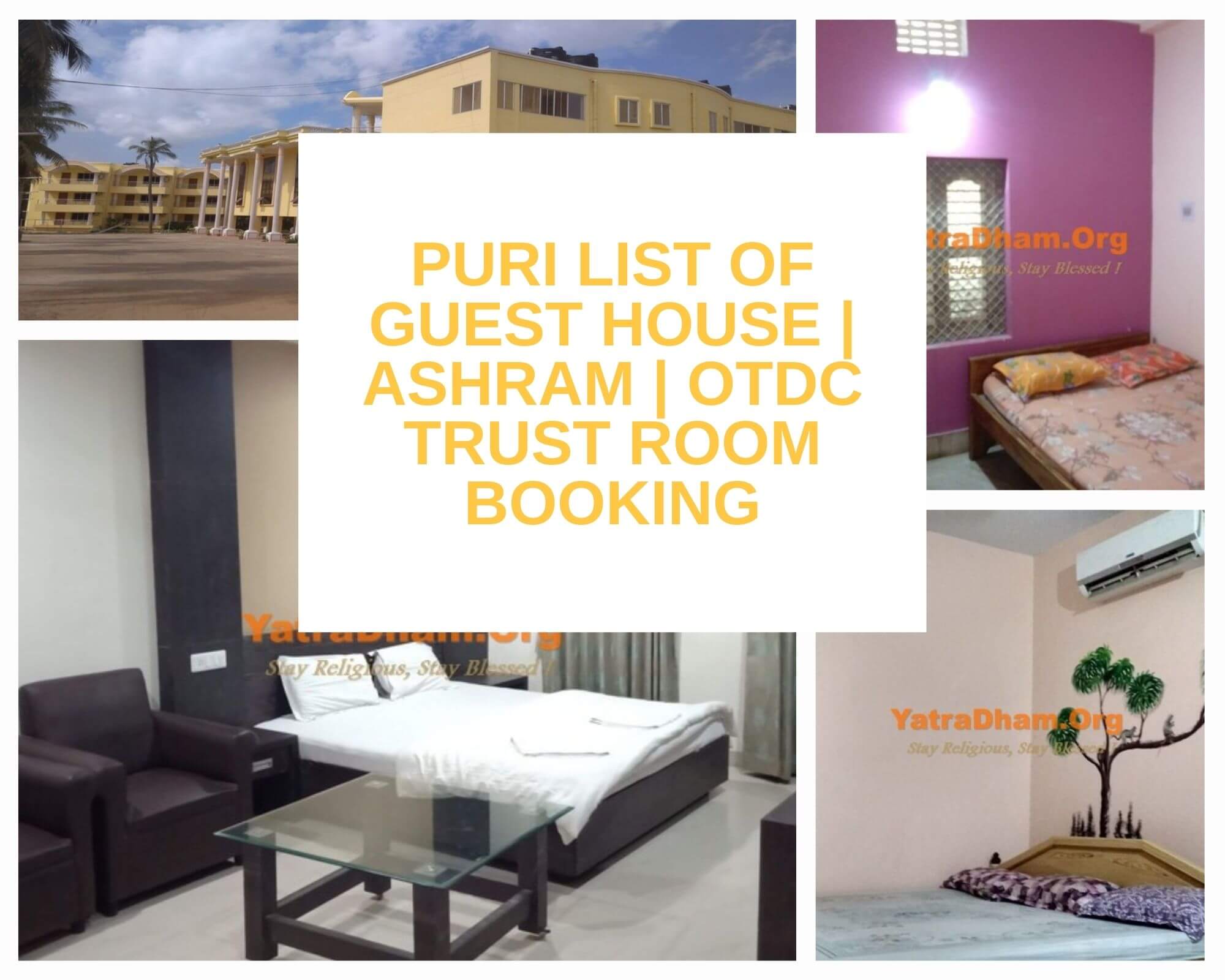 Puri List of Guest House | Ashram | OTDC Trust Room Booking