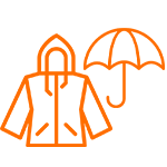 Raincoat and Umbrella