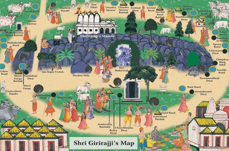 Govardhan Parikrama Map