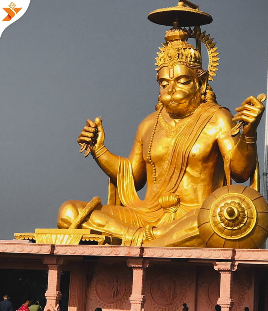 Pitreshwar Hanuman Golden Statue