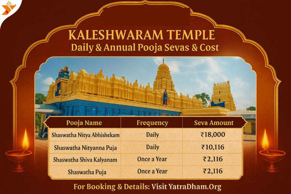 Kaleshwaram Temple Pooja Timings & Cost