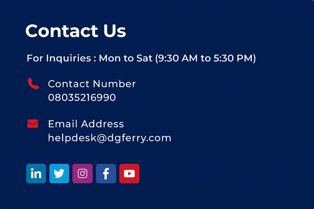 RoRo Ferry Contact Number