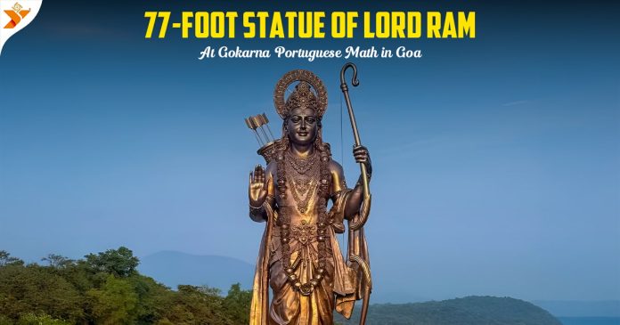 77-Foot Statue of Lord Ram at Gokarna Portuguese Math in Goa